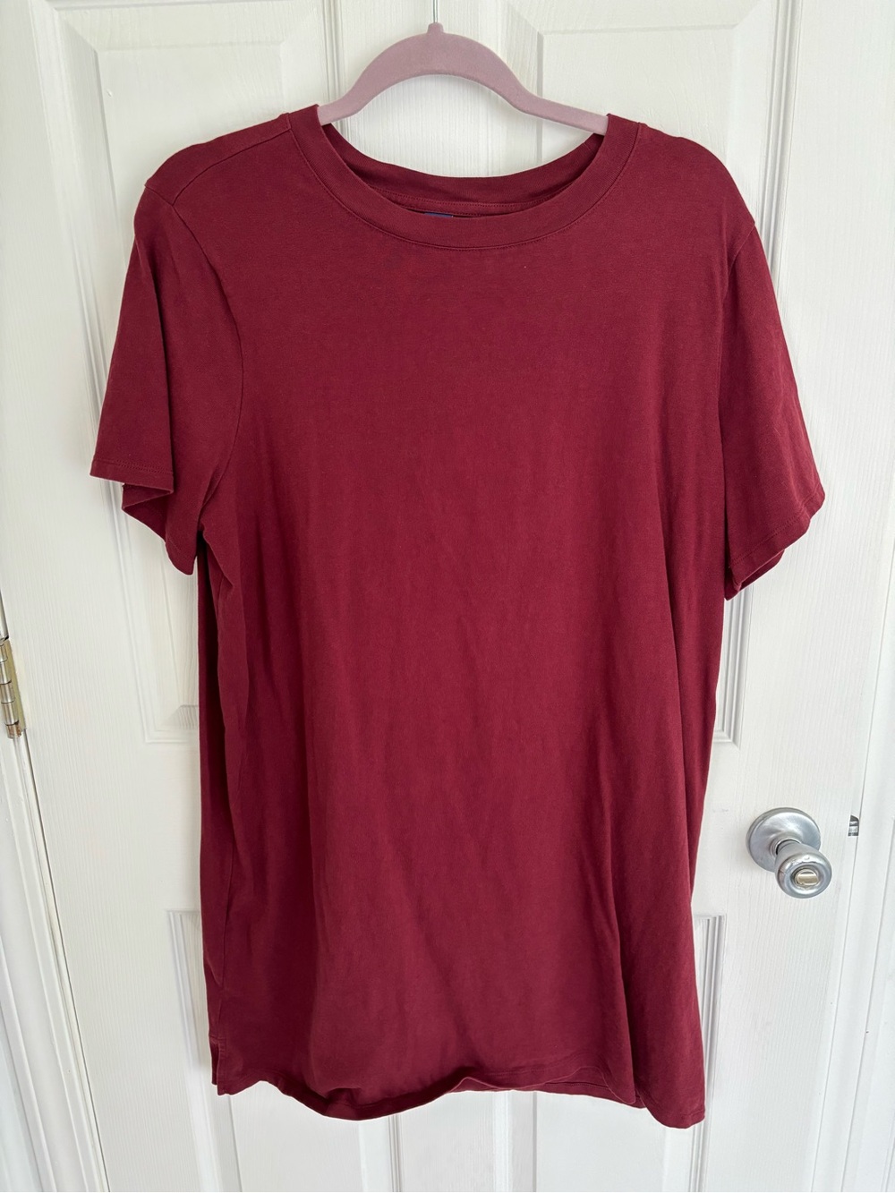 Old Navy Mini TShirt Dress Maroon